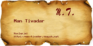 Man Tivadar névjegykártya